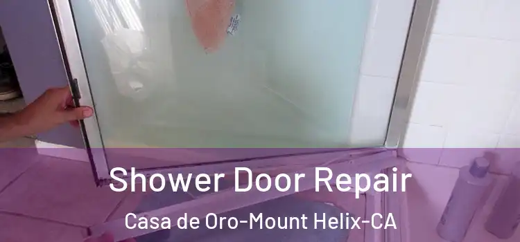  Shower Door Repair Casa de Oro-Mount Helix-CA